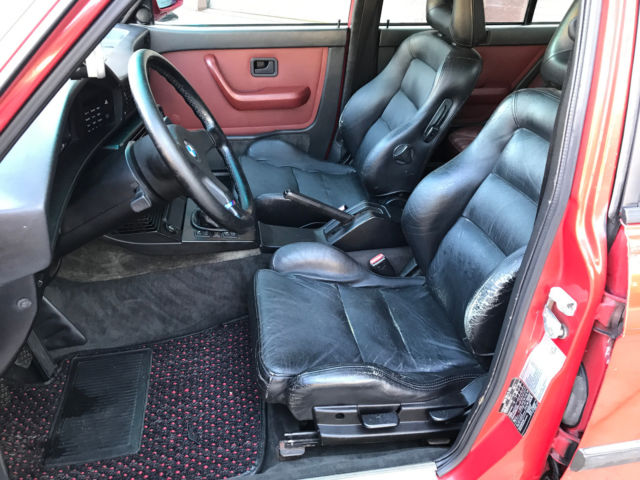 1987 Red BMW 5-Series Sedan