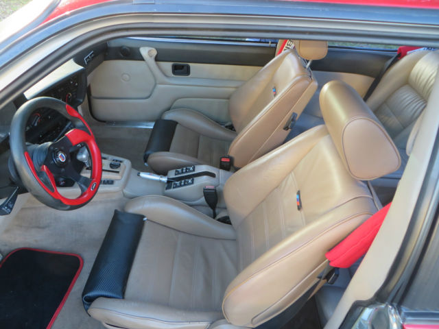 1988 Red BMW 6-Series Coupe