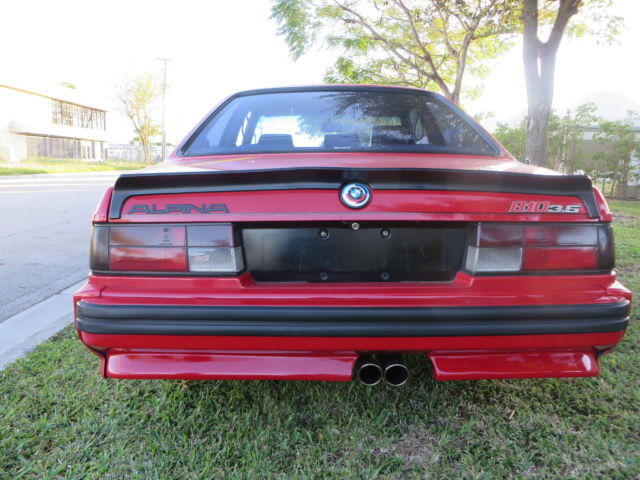 1988 Red BMW 6-Series Coupe