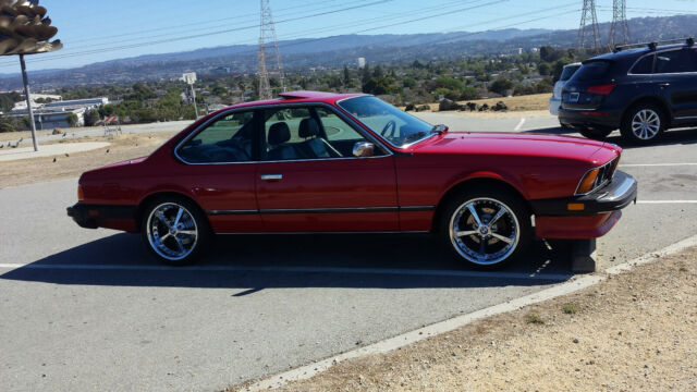 1986 Red BMW 6-Series Coupe