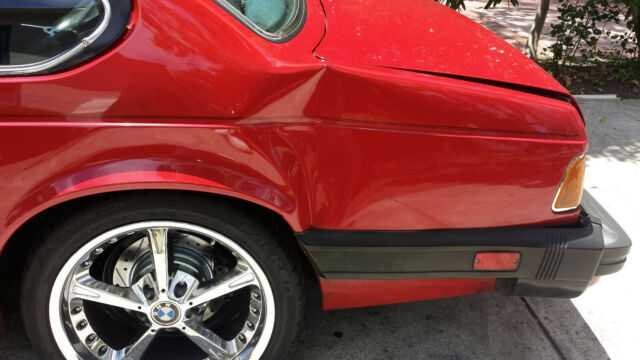 1986 Red BMW 6-Series Coupe
