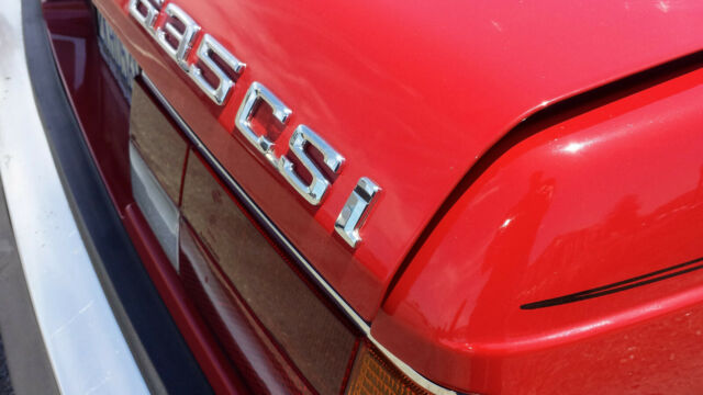 1986 Red BMW 6-Series Coupe