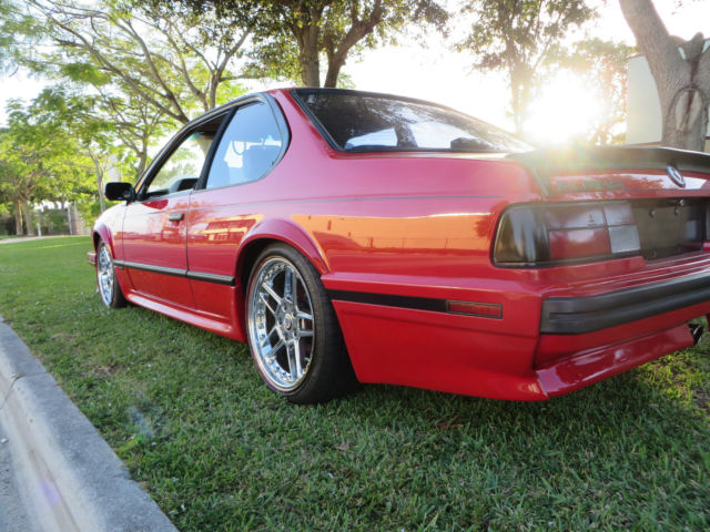 1988 Red BMW 6-Series Coupe