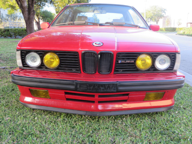 1988 Red BMW 6-Series Coupe