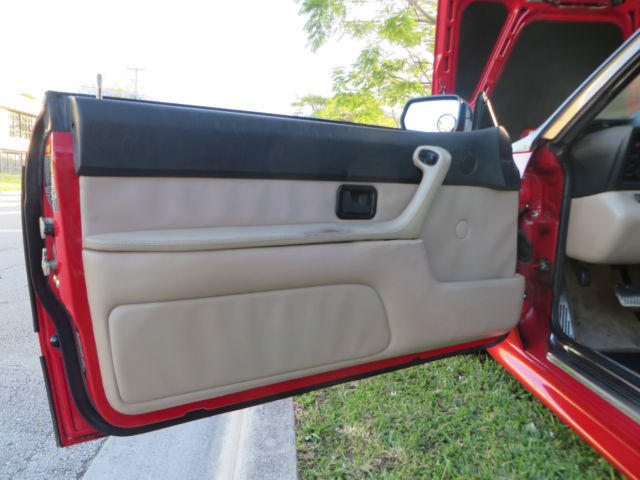 1988 Red BMW 6-Series Coupe