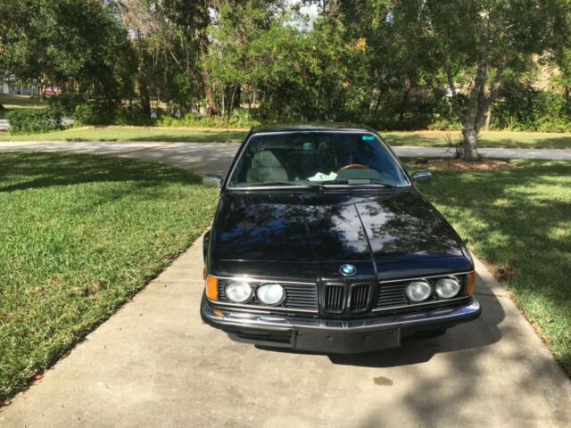 1985 Black BMW 6-Series Coupe