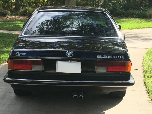 1985 Black BMW 6-Series Coupe