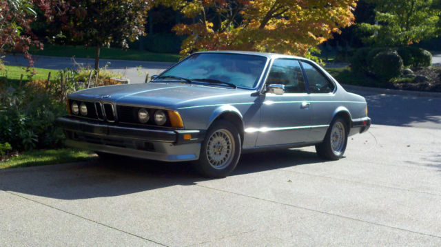 1984 Arctic Blue Metallic BMW 6-Series coupe
