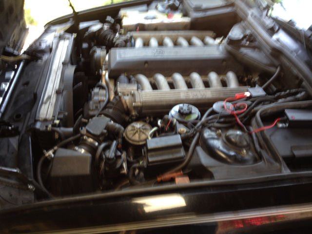 1990 Black BMW 7-Series Coupe