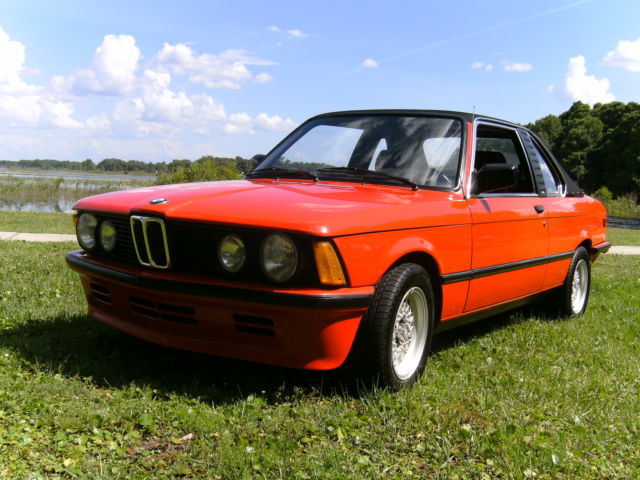 1982 Red BMW 3-Series Convertible