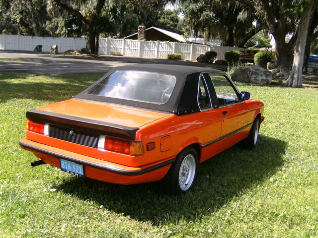 1982 Red BMW 3-Series Convertible