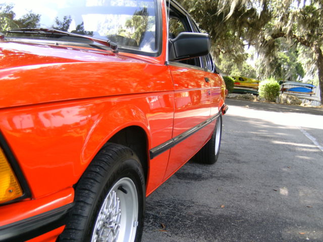1982 Red BMW 3-Series Convertible