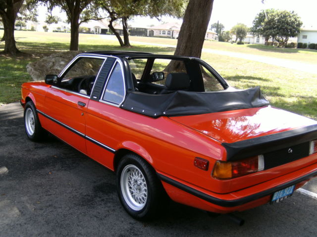 1982 Red BMW 3-Series Convertible