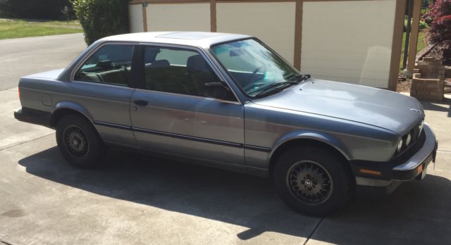 1986 Silver Blue BMW 3-Series Coupe