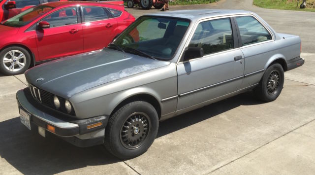 1986 Silver Blue BMW 3-Series Coupe
