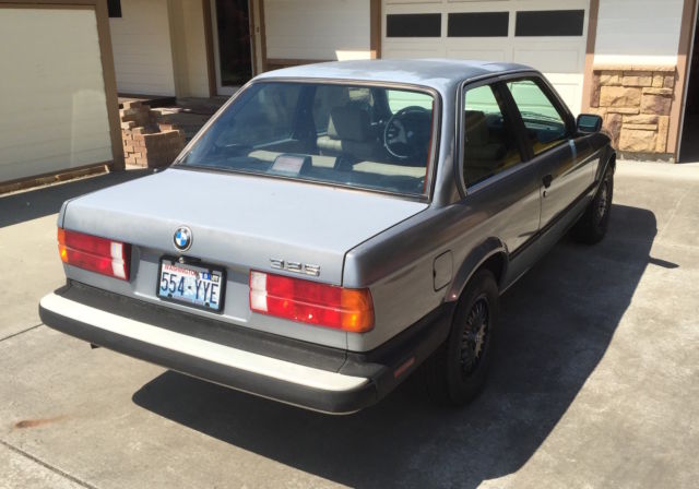 1986 Silver Blue BMW 3-Series Coupe