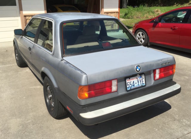 1986 Silver Blue BMW 3-Series Coupe