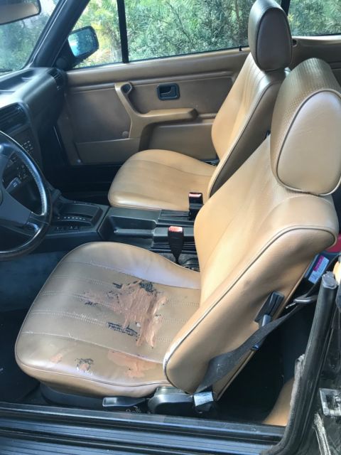 1987 Black BMW 3-Series Convertible