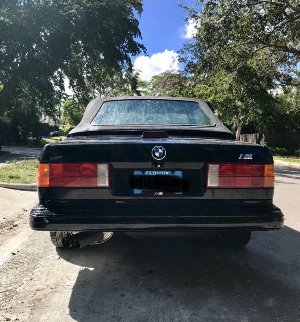 1987 Black BMW 3-Series Convertible