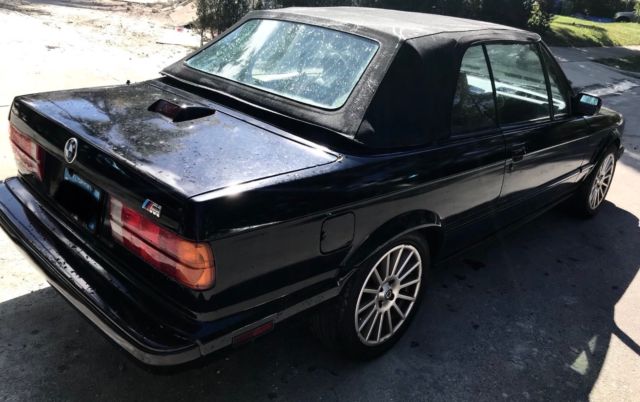 1987 Black BMW 3-Series Convertible