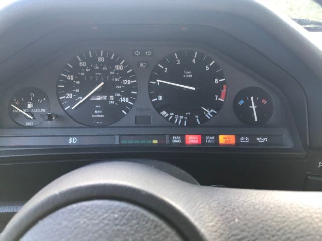 1987 Black BMW 3-Series Convertible