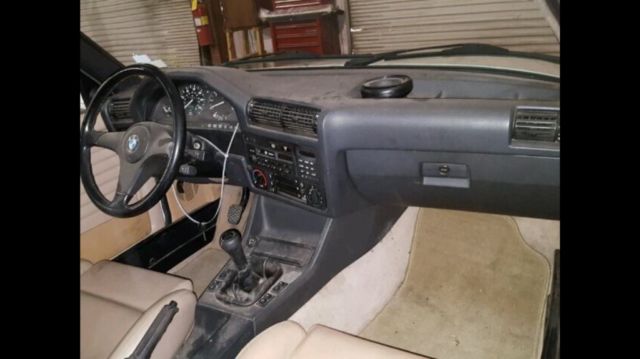 1988 White BMW 3-Series Convertible