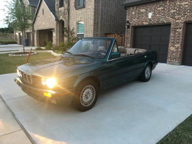 1991 Green BMW 3-Series Convertible