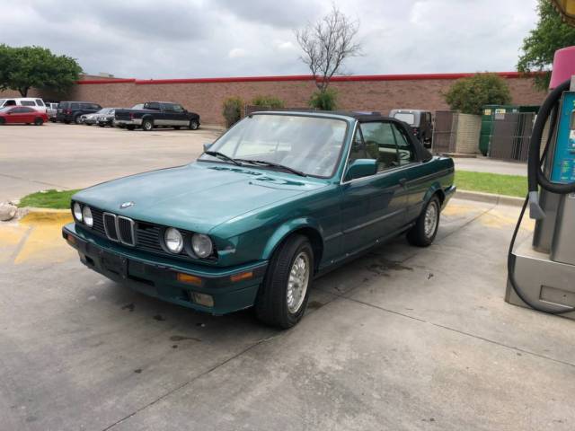 1991 Green BMW 3-Series Convertible