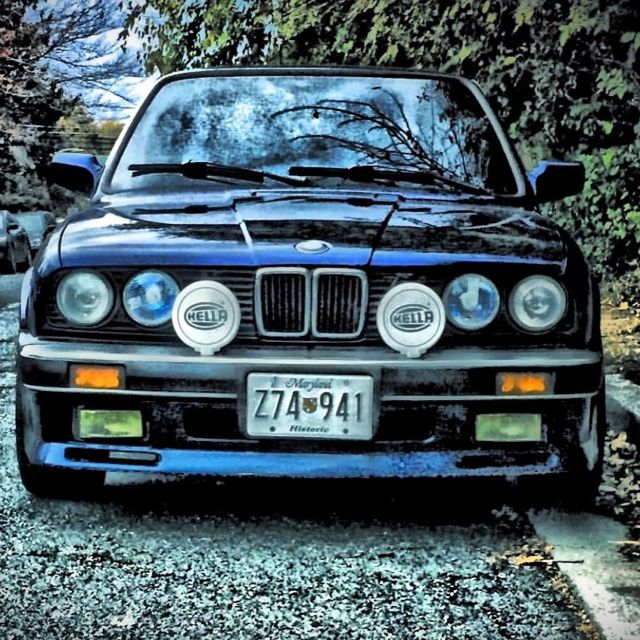 1986 Blue BMW 3-Series Coupe