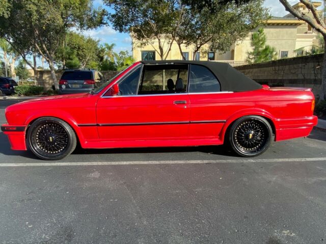 1988 Red BMW 3-Series Convertible