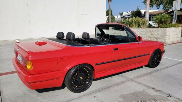 1988 Red BMW 3-Series Convertible