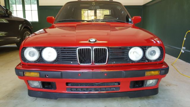 1989 Red BMW 3-Series Coupe