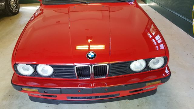 1989 Red BMW 3-Series Coupe