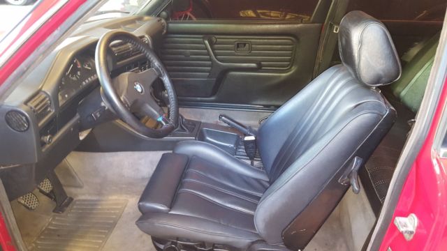 1989 Red BMW 3-Series Coupe