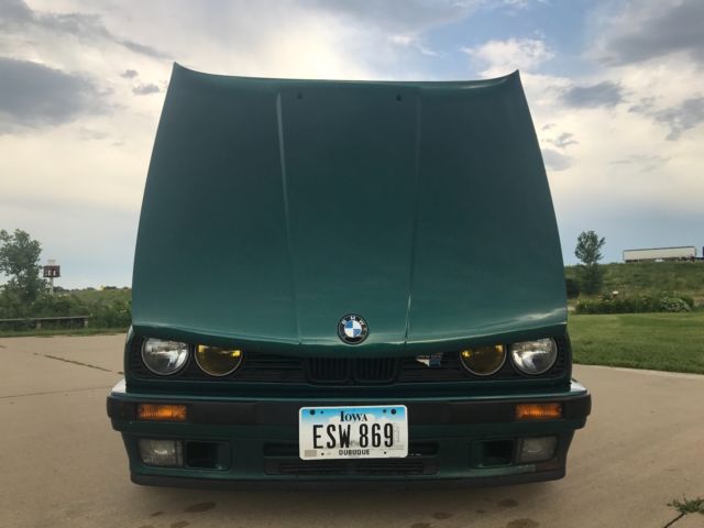 1991 Green BMW 3-Series Convertible