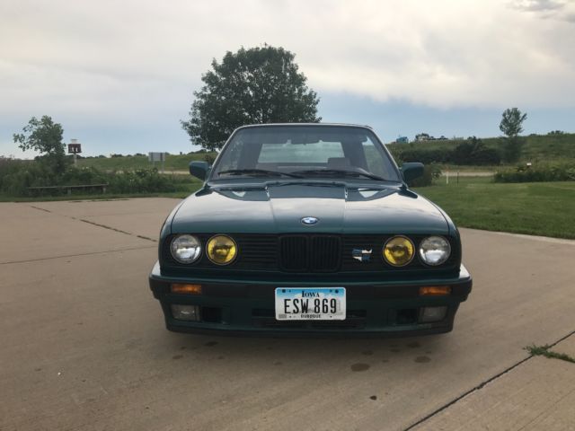 1991 Green BMW 3-Series Convertible