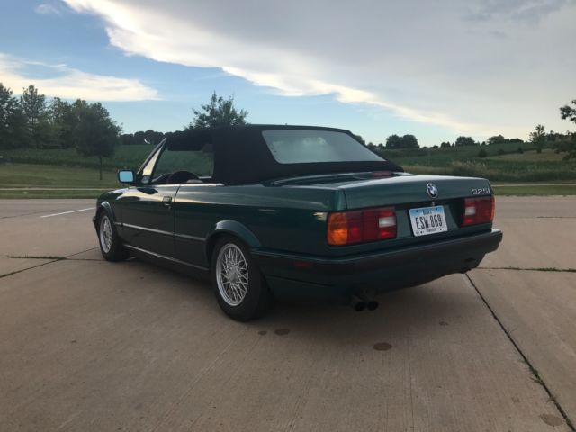 1991 Green BMW 3-Series Convertible