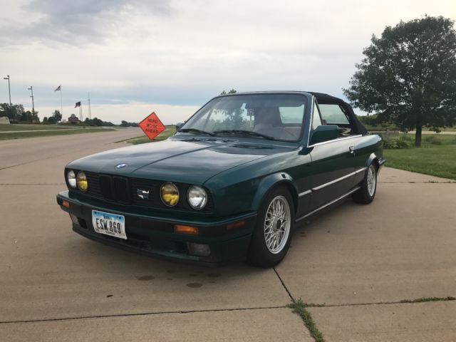 1991 Green BMW 3-Series Convertible