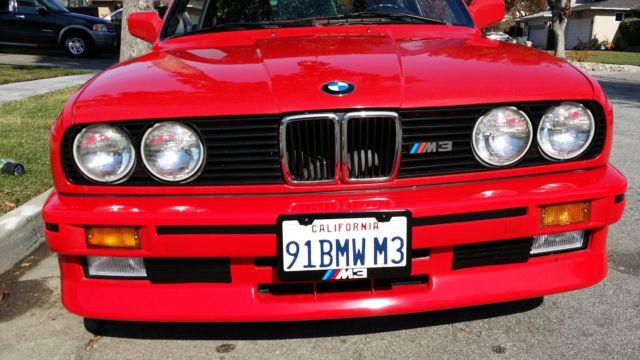 1991 Red BMW 3-Series Coupe
