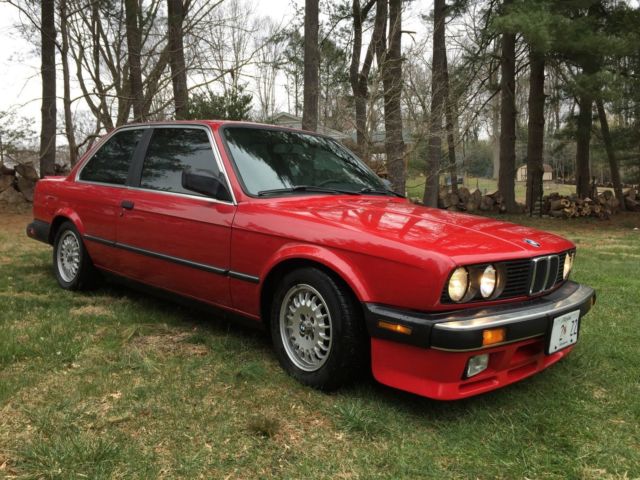 1986 Red BMW 3-Series Coupe