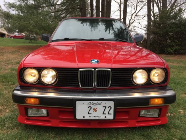 1986 Red BMW 3-Series Coupe