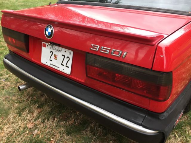1986 Red BMW 3-Series Coupe