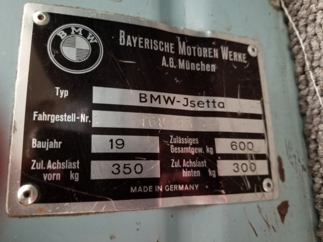 1958 Yellow BMW Isetta