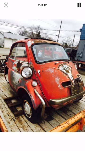 1957 Red BMW ISETTA 300 LOW RESERVE Coupe