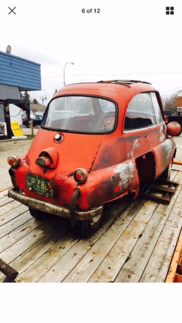 1957 Red BMW ISETTA 300 LOW RESERVE Coupe