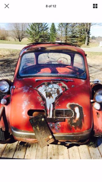 1957 Red BMW ISETTA 300 LOW RESERVE Coupe