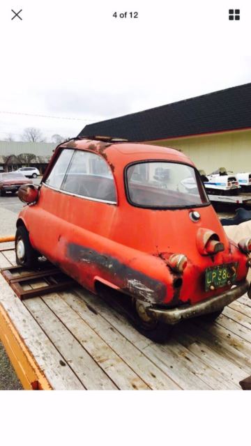 1957 Red BMW ISETTA 300 LOW RESERVE Coupe