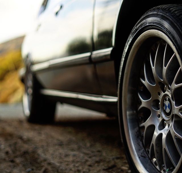 1986 Gray BMW 7-Series Sedan