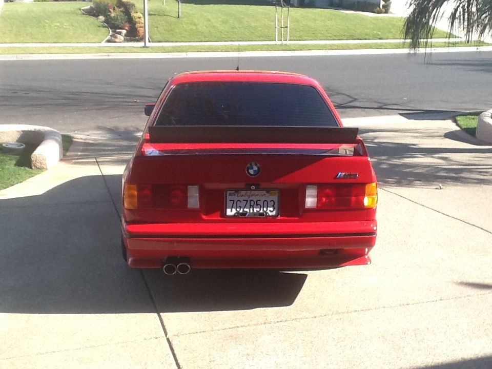 1988 Red BMW M3 Coupe