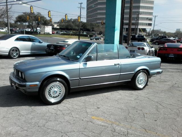 1989 Blue BMW 3-Series Convertible